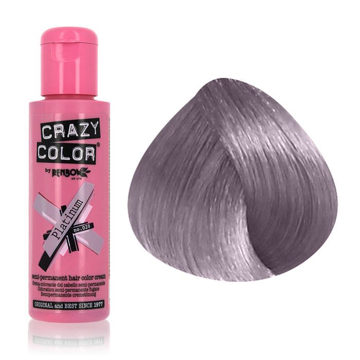 Crazy Color by Renbow - Coloration semi-permanente - Platinium 100ml