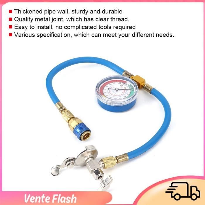 Tuyau de jauge de réfrigérant - DIOCHE - R134A - Manomètre intégré
