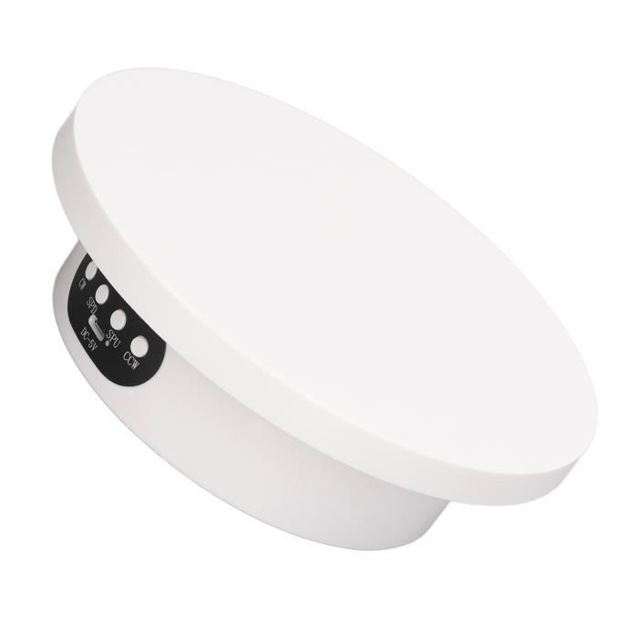 Présentoir Rotatif électrique Avec Télécommande - 2 Plateaux (15 & 22.1 Cm), 3 Vitesses, 10 Kg Max, Pour Photos/vidéos Produits - 7