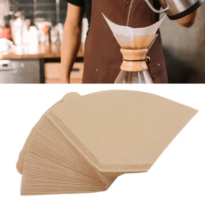 100Pcs Filtre à café 2 à 4 tasses en forme d'éventail Papier filtre à — free download