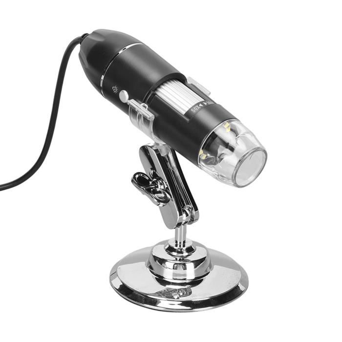 Appareil photo de microscope numérique portatif, 50x - 1600x grossissement  Usb Microscope de poche adulte appareil photo