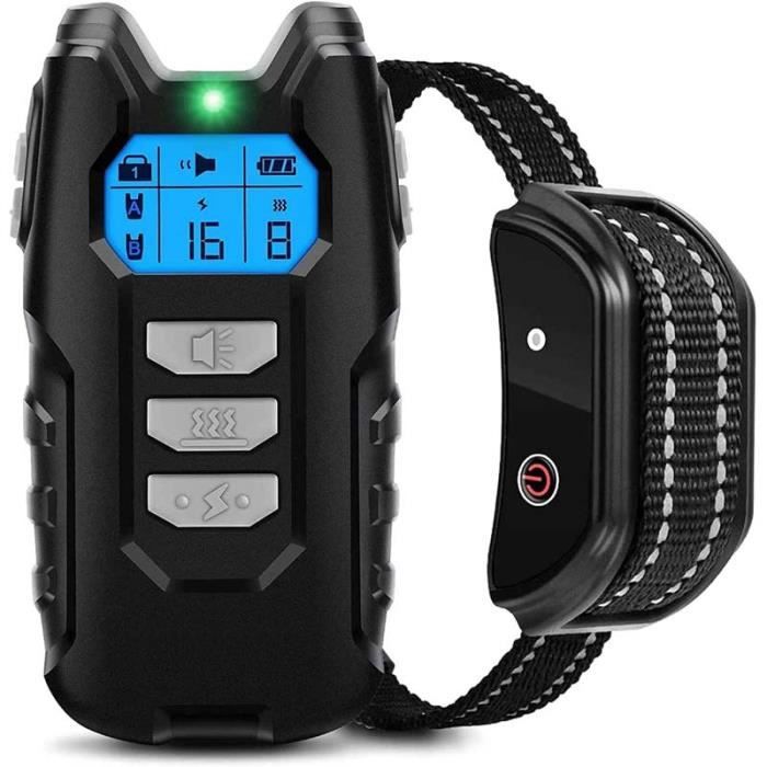 Meilleurs prix pour Collier de Dressage pour Chiens, Portée de 1000 Mètres et Verrouillage de Sécurité du Clavier, Résistant à l'eau IP67