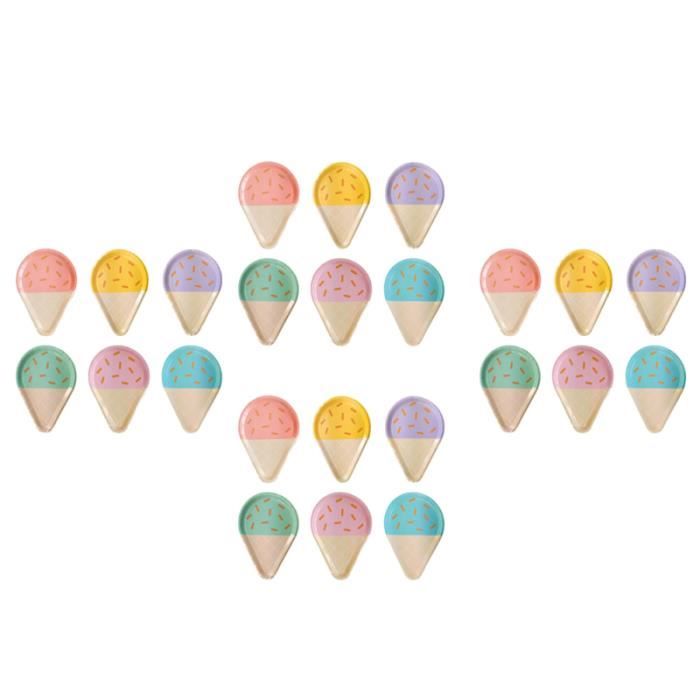 48pcs de la crème glacée de 10 pouces design Plaques de douche