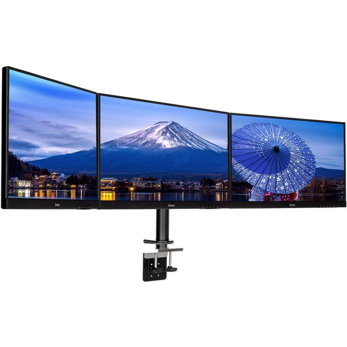 Montage de bureau pour Moniteur IIYAMA 3 Écrans 68 6 cm 30 kg Max