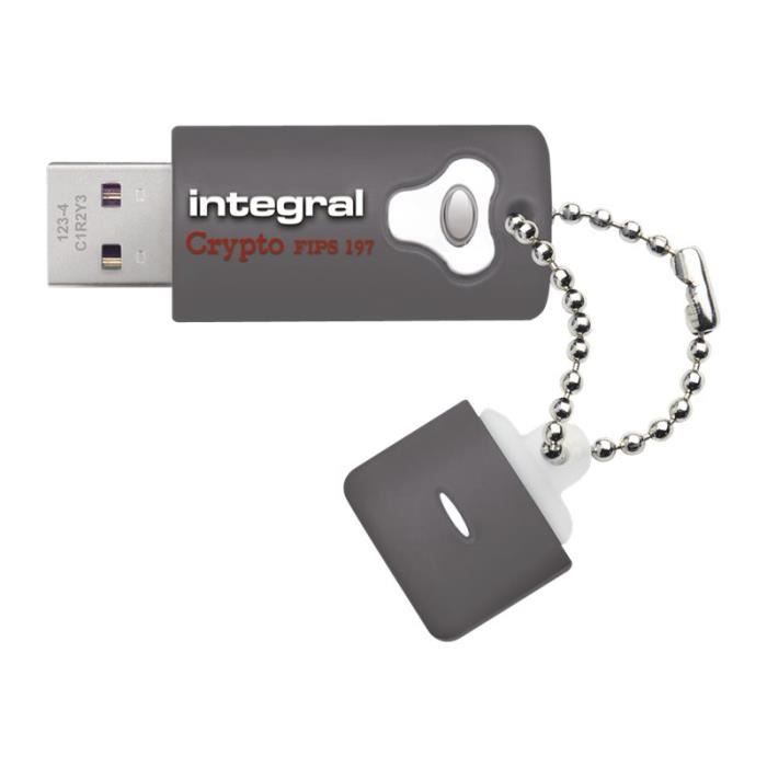 Clé USB INTEGRAL Crypto - 16 Go - USB 3.0 - Vitesse de lecture jusqu'à 145 Mo/s