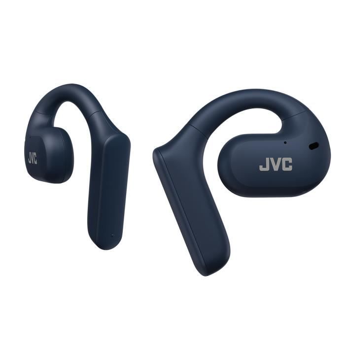 JVC HA-NP35T Bleu - Écouteurs ouverts nearphones sans fil IPX4 - True Wireless - Bluetooth 5.1 - Commande/Micro - Autonomie 7 + 10 h