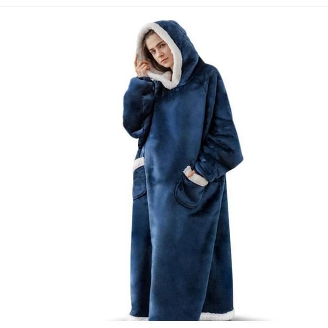150CM Huggle Hoodie Couverture avec Manche Longue Lazy TV Pull à