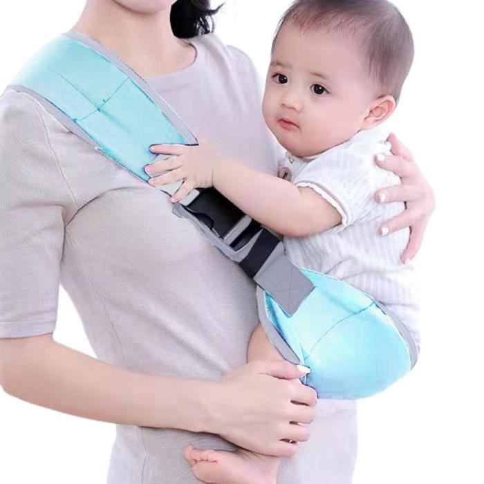 bretelles souples pour bébé Porte-bébé portable Sling Compact Hipseat Soft  Baby jeux landau Ceinture Epaule-Dos Bleu Ciel Mothinesst