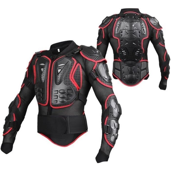 Gilet De Protection Thoracique Léger Pour Moto, VTT, Dirt Bike - Taille Unique, Réglable, Noir, Polypropylène