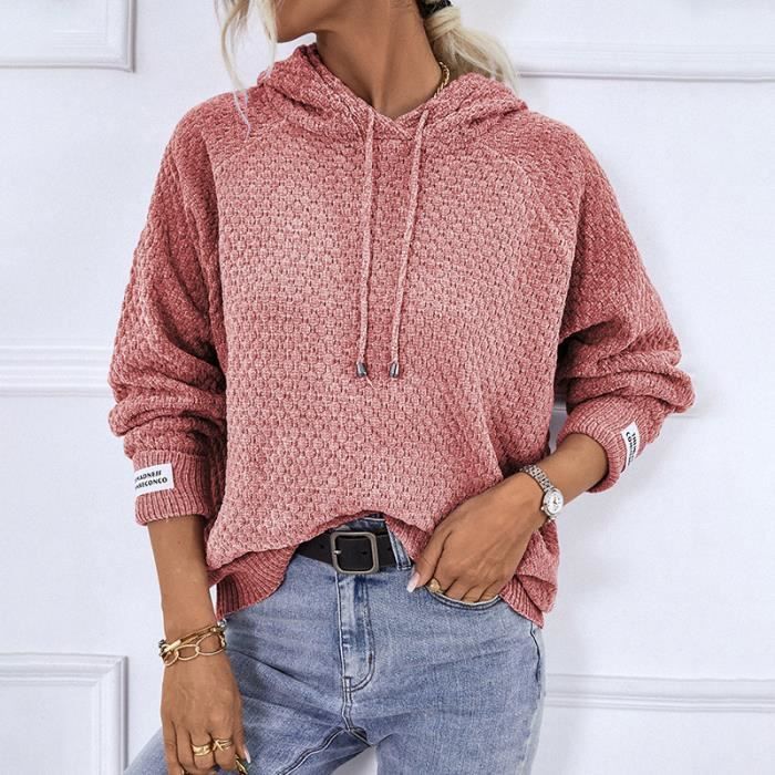 Pull Femme Sweat à Capuche Femme Sweatshirt Manches Longues