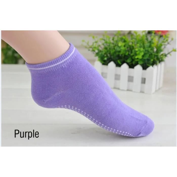 Chaussettes De Yoga Anti-dérapantes Muezna Pour Femmes - Avec Poignées En Silicone, Taille Unique (Noir Gris Rose)
