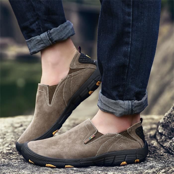 SlipOn Casual hommes de plein air résistant à l'usure Chaussures de