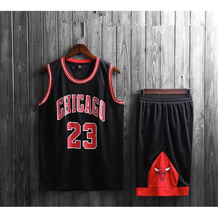 NBA Bulls NO.23 Jordan Maillot et Shorts de basketball / Homme et Enfant  /Noir - Cdiscount Sport