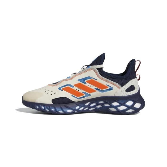 Basket adidas Originals WEB BOOST RUNNING - Réf. GZ6447 - Blanc, Bleu, Rouge - Tige textile - Fermeture à lacet