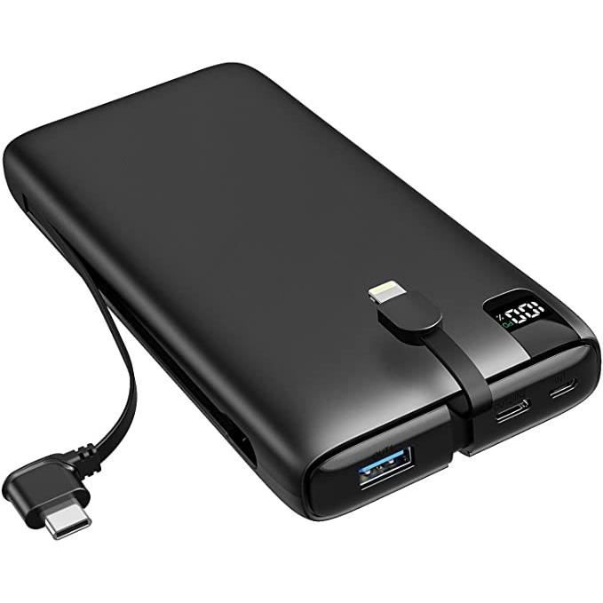 Green cell batterie externe 10000mah 18w pd usb c power bank avec 4 ports  chargeur portable pour smartphones tablettes et autres - Batterie externe -  Achat & prix