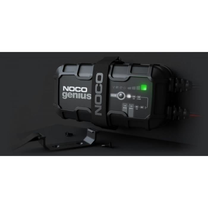 NOCO GENIUS10 EU Chargeur de batterie 10A pour batteries 6V/12V avec fonction d`entretien et de désulfuration -