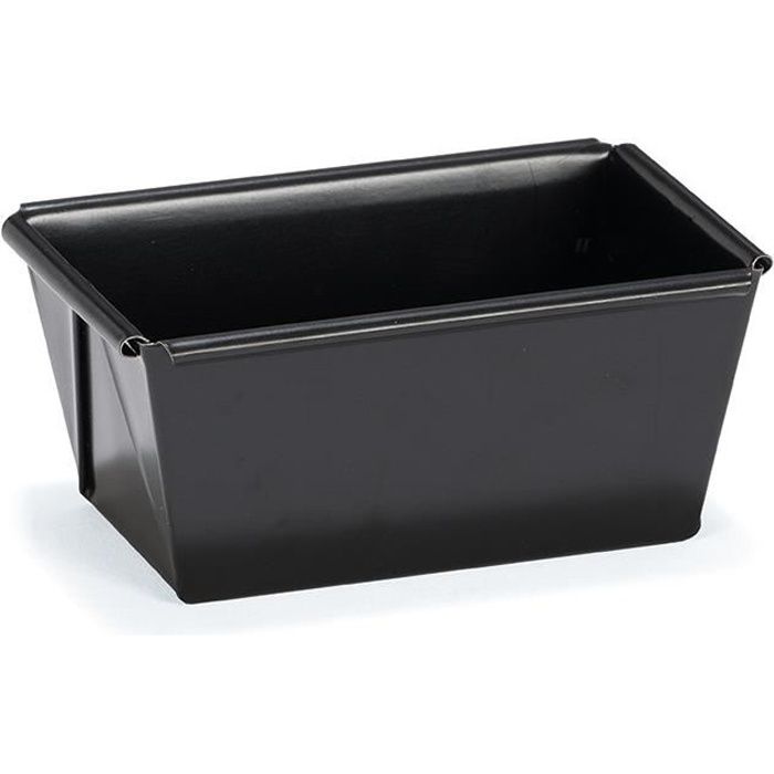 Lot De 2 Moules à Pain Antiadhésif 19x9x6 Cm Acier Carbone – Parfait Four & Air Fryer, Avec Accessoires Gris