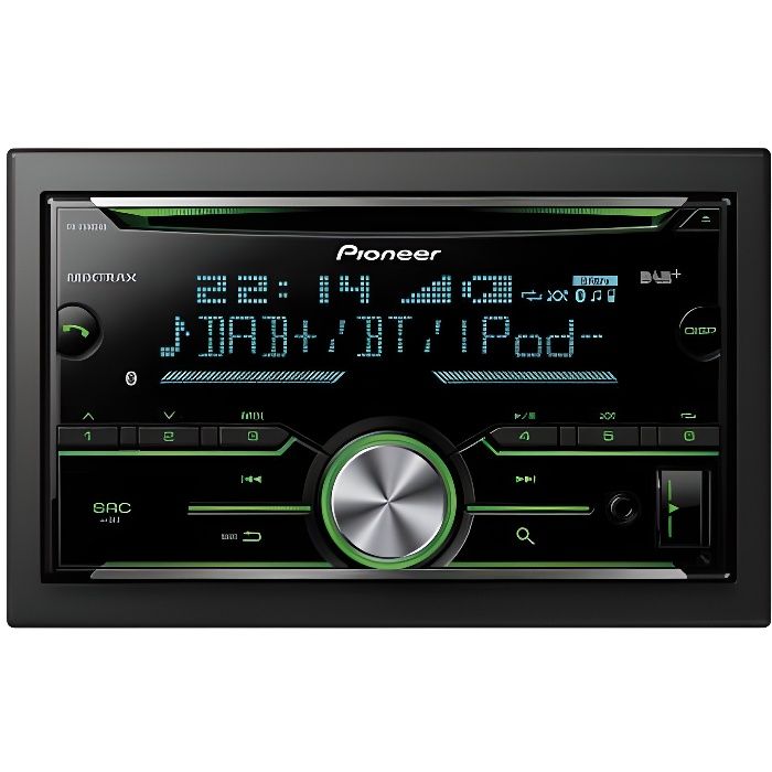 Pioneer FH-X840DAB Bluetooth Noir récepteur multimédia de Voiture - Récepteurs multimédias de Voiture (Noir, 2 DIN, CD,CD-R,CD-RW