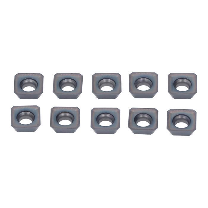 Plaquettes Tournage Carbure Ccmt060204 Métal Lot De 10 Plaquettes Carbure Tournage CCMT060204 - Inserts Revêtus UE6020 - Pour Acier, Inox, Fonte Outil Coupe Métal Revêtu