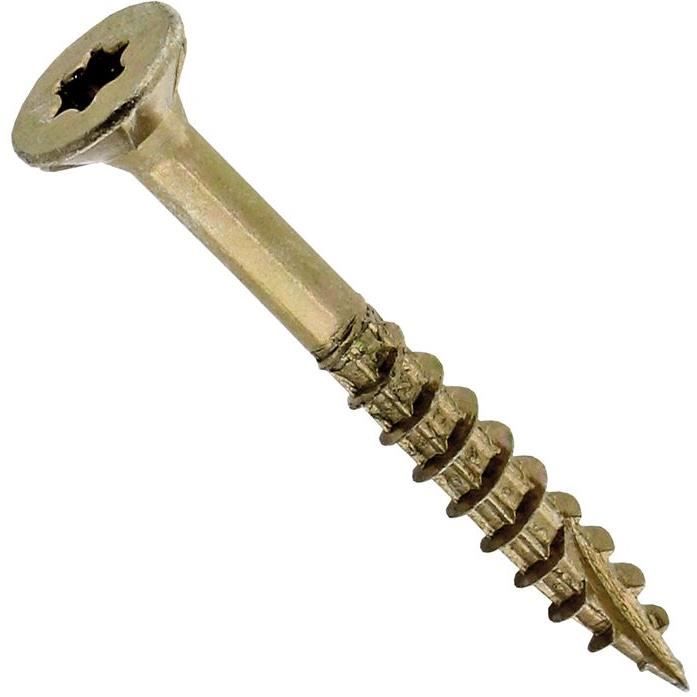 Vis Rocket ROCKET 4 x 50 mm Tête fraisée Lot de 140 Antifendage