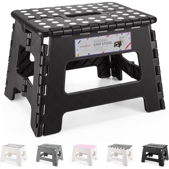 Tabourets Tabouret En Plastique Pliant En Une Étape | Repose-Pieds Tabourets Tabouret En Plastique Pliant En Une Étape | Repose-Pieds