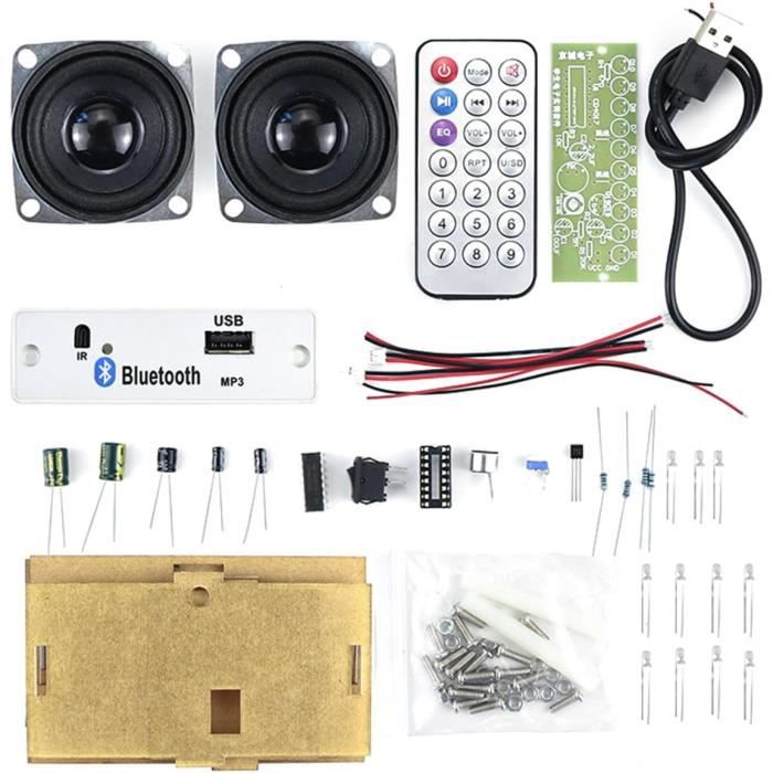Haut-parleur Bluetooth DIY électronique Kit Soudure Enfants 12