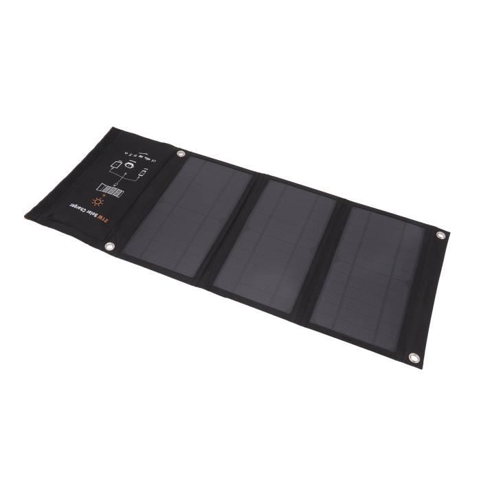 BigBlue Chargeur Solaire Portable 21W - Panneau Pliable Étanche IP68 USB-C Pour Camping Et Randonnée