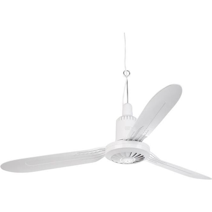 Ventilateur de plafond mobile - SICHLER HAUSHALTSGERATE - VT-312.m - 3 pales flexibles - Minuteur - Blanc - Sichler Haushaltsgerate