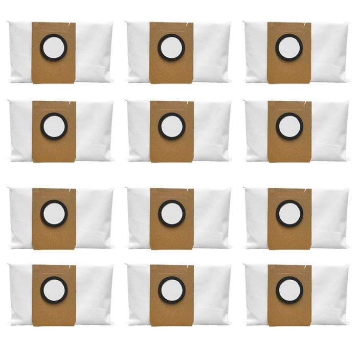 Lot De 8 Sacs à Poussière De Rechange Pour Ecovacs Deebot X9 PRO/X8/T80/T30C/T50 Omni - 3L - Avec Charbon Actif