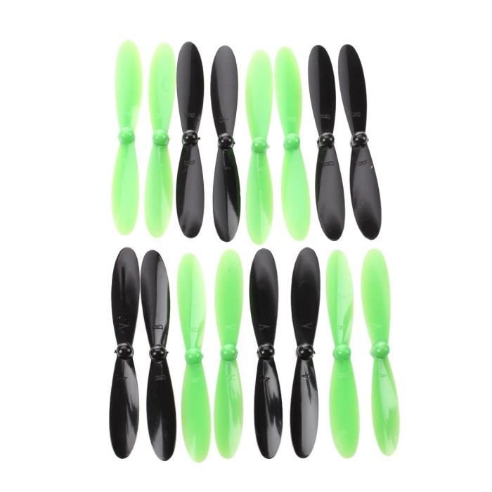 4x Ersatzpropeller Für Hubsan X4 Drohne | 55mm Durchmesser | Selbstsichernd | Schwarz/Weiß