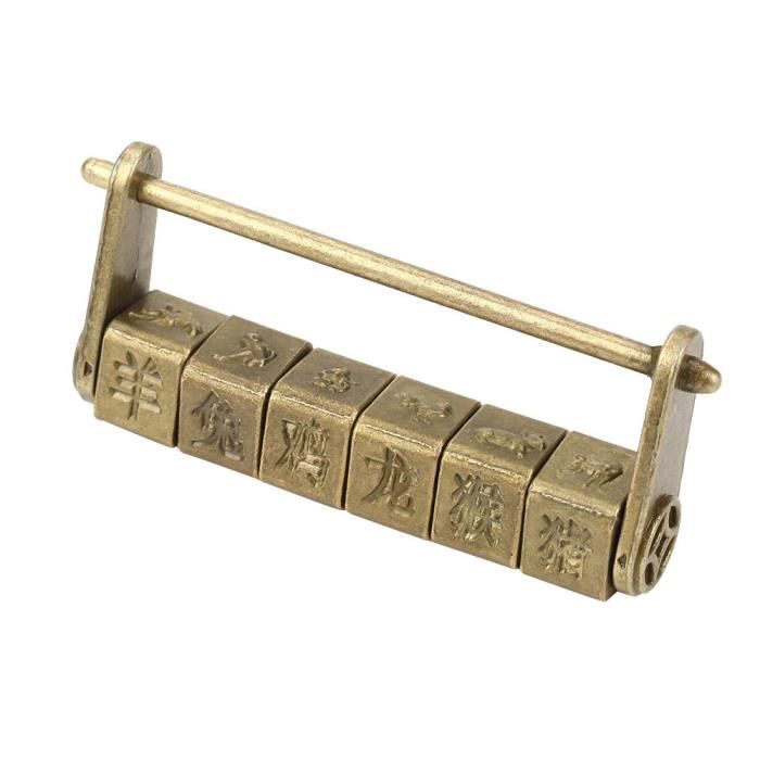 Boîte cadeau avec serrure à code Da Vinci classique pour mot de passe Da Vinci - Cadeau romantique avec collier à bague pour mariages, anniversaires, Saint-Valentin, remise de diplôme