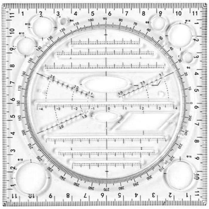 Règle Métal 30cm RODMAIE - Échelle Précise, Bande Antidérapante - Pour Étudiants, Artistes, Bricolage