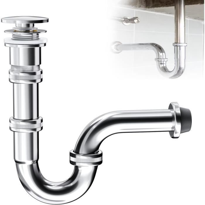 Siphon De 1 1/4" - Tuyau De Vidange Flexible Réglable à 360