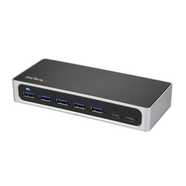 StarTech.com Hub USB-C à 7 ports avec alimentation externe - Concentrateur USB Type-C vers 5x USB A et 2x USB-C - USB 3.0 (HB30C5A2C