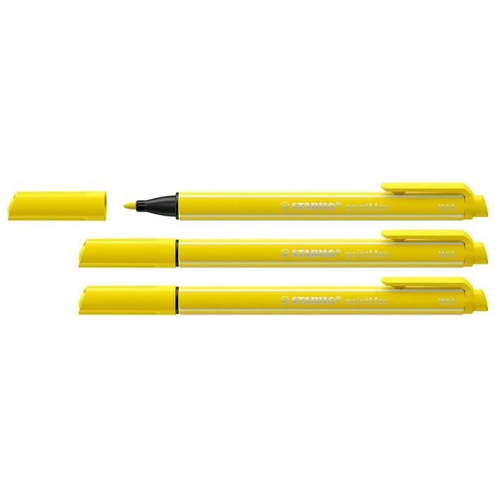 Stylo-feutre STABILO PointMax – Pointe Moyenne 0,8 Mm, Encre à Base D’eau, 24 Coloris