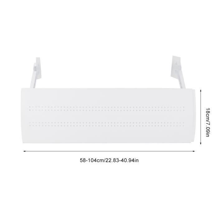 Akozon Déflecteur de climatiseur Pare-brise de climatisation 73.4-103