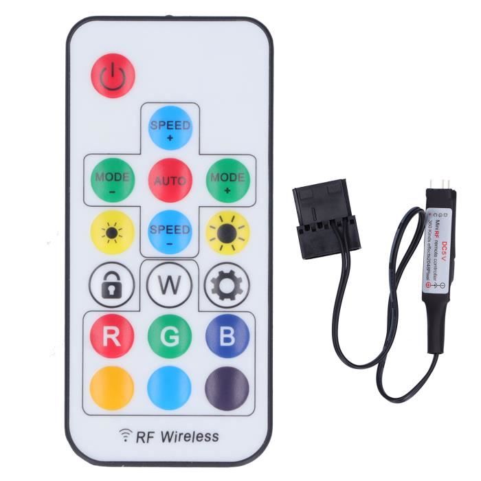 Contrôleur ARGB VOANZO 5V 3 Broches - Alimentation SATA - Pour Ventilateurs Et Bandes LED
