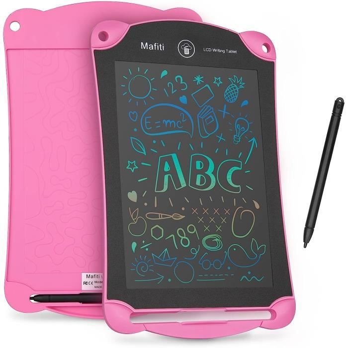 2 Tablettes Écriture LCD 8,5 Pouces - Écran Couleur - Stylos Et Autocollants Inclus - Enfants 3-6 Ans
