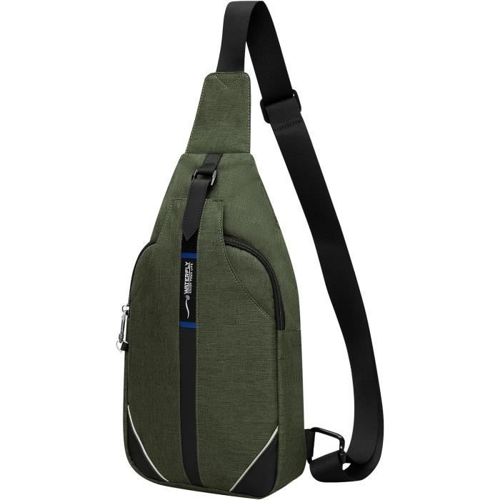 Generic Mini Sac poitrine antivol Bandoulière voyage étanche Sac multi