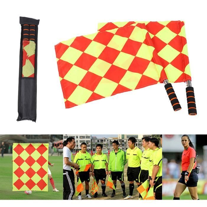 Ogquaton Drapeau Arbitre De Football Étanche Arbitre Linesman Drapeau