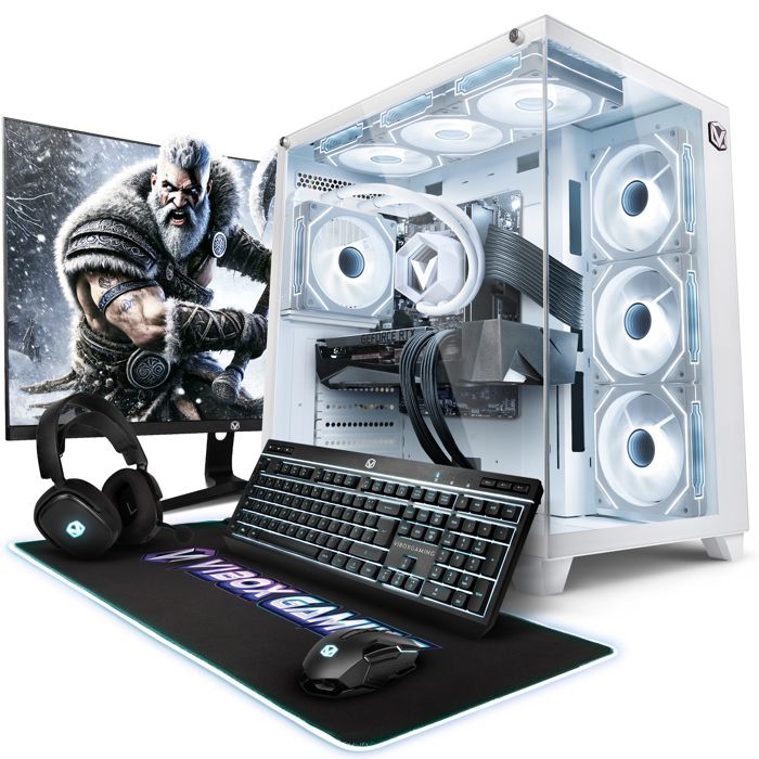 Vibox X-8 PC Gamer – 27 Écran Pack – Intel i9 14900KF – RTX 5070 Ti 16Go 32Go RAM – 2To NVMe SSD – Win11 – WiFi