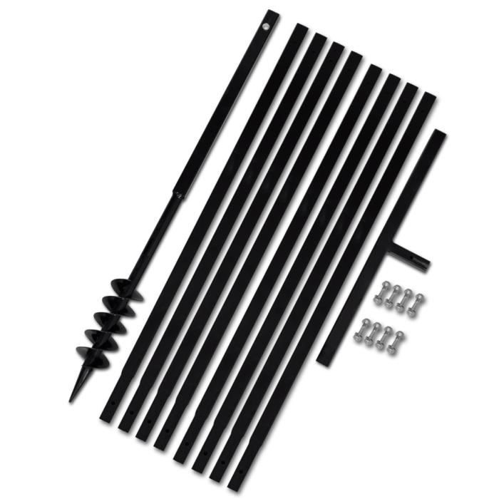 VidaXL Tarière de sol 80 mm avec extension - vue 3