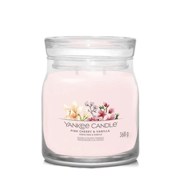 Yankee Candle Grand Pot Cerise Vanille - Bougie Parfumée Longue Durée 90-120 Heures