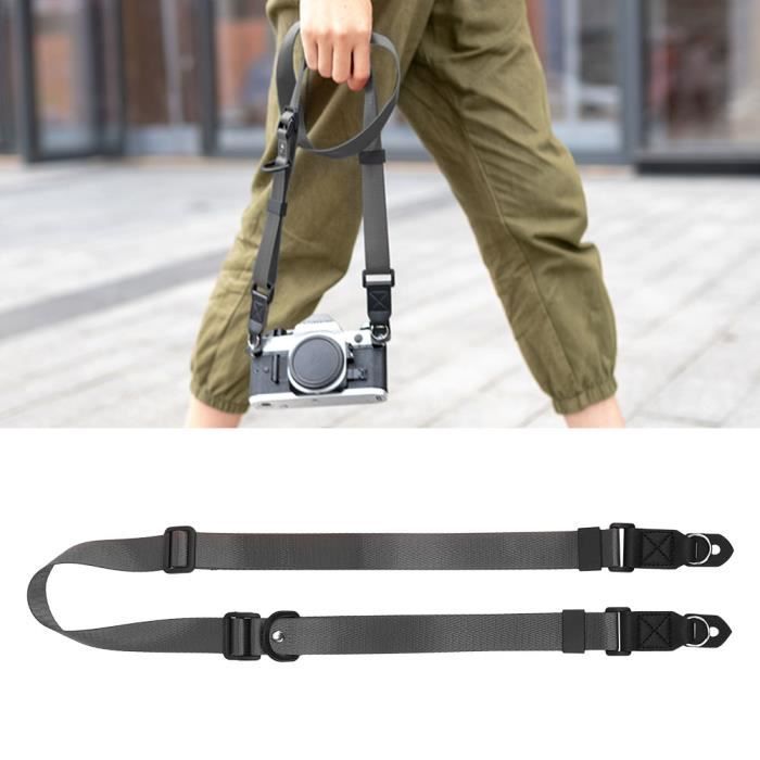 Sangle Appareil Photo Bandoulière Appareil Photo LETREEN - Réglable 60-82cm Sécurité Rapide Protection Reflex Chute