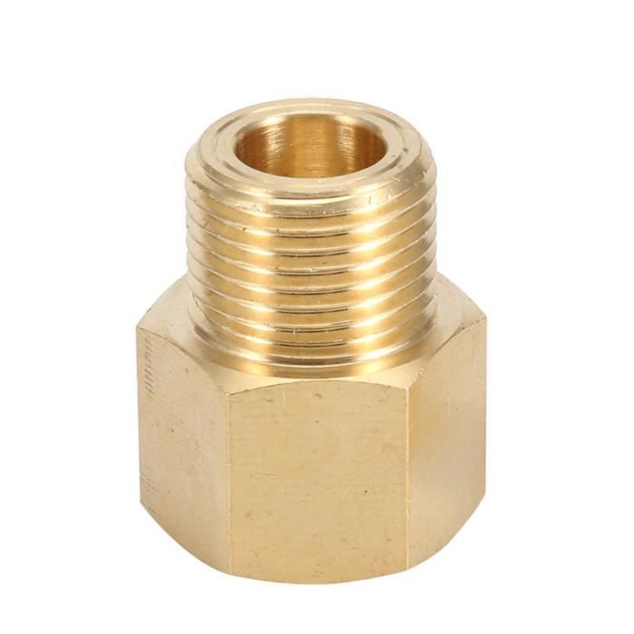 Adaptateur CO2 T21-4 Vers W21.8-14 Pour SodaStream - Aluminium Argenté - Neuf - Compatible
