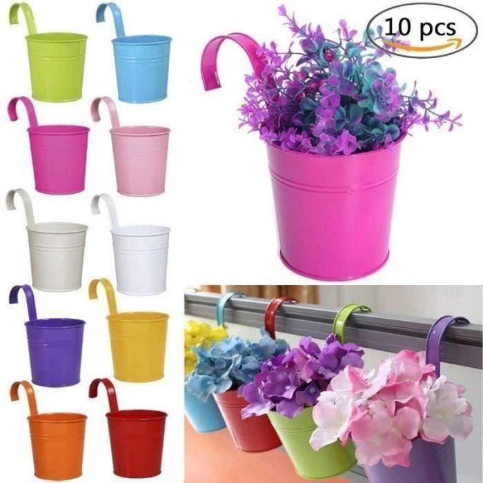 Panier De Jardinière, 2pcs Panier de Jardinière Suspendu en Corde Panier De Fleurs en Macramé Corde De Coton pour Balcon Décoration Couvrir Le Panier De Rangement Conteneurs De Plantes