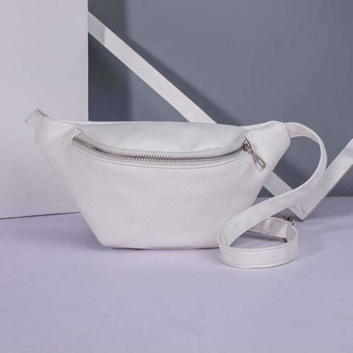 Sac banane en cuir noir femme - élégance & praticité chics