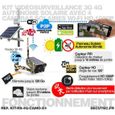 Kit vidéosurveillance 3G 4G autonome solaire avec 4 caméras camouflages solaires Wi-Fi HD 1080P 64 Go-1