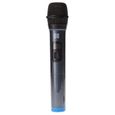 D2 Microphone Dynamique Omnidirect sans fil , avec écran Récepteur Rechargeable, Jack 6.35mm BLEU Noir-1