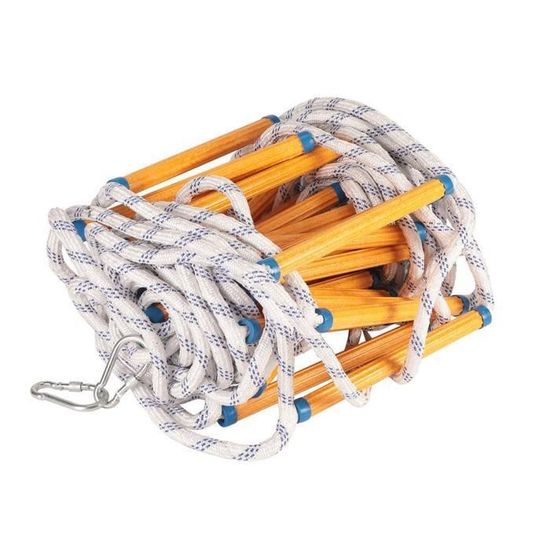 Échelle De Corde 5m EGTink - Évacuation Incendie Ignifuge 200kg